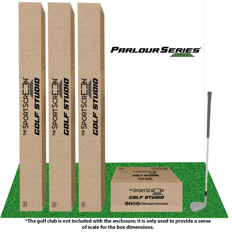 The SportScreen Parlour 13H Golf Simulator Enclosure