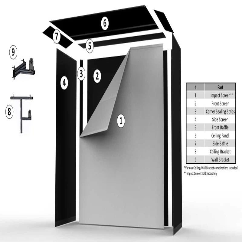 The SportScreen Vanish 16 Golf Simulator Enclosure