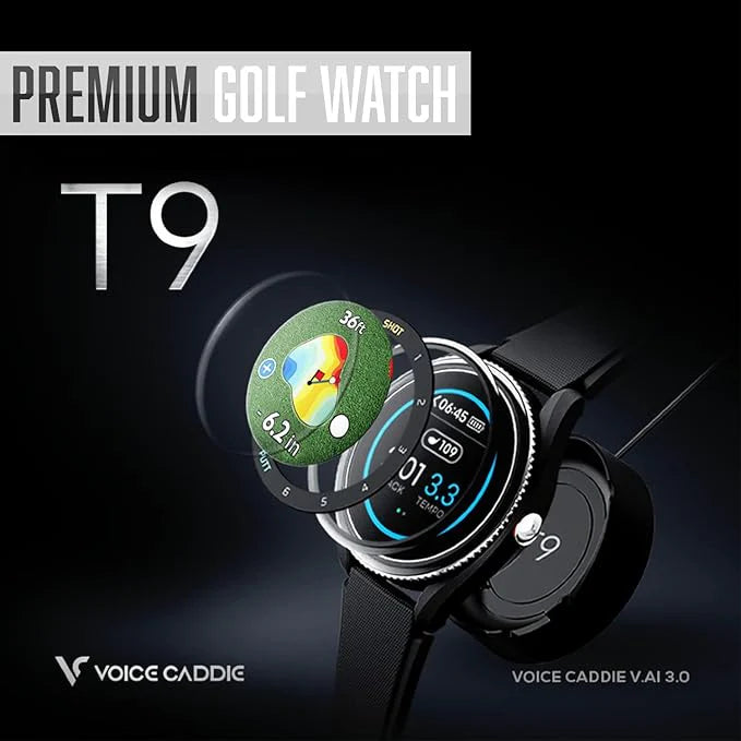 T9 Golf GPS Watch with Green Undulation & Slope