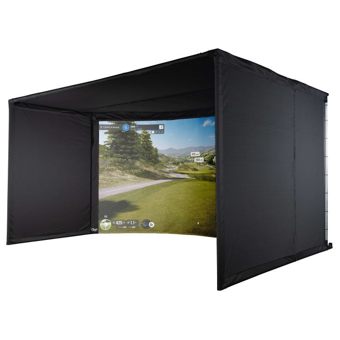 Carl's Place Curved Golf Simulator Enclosure Kit