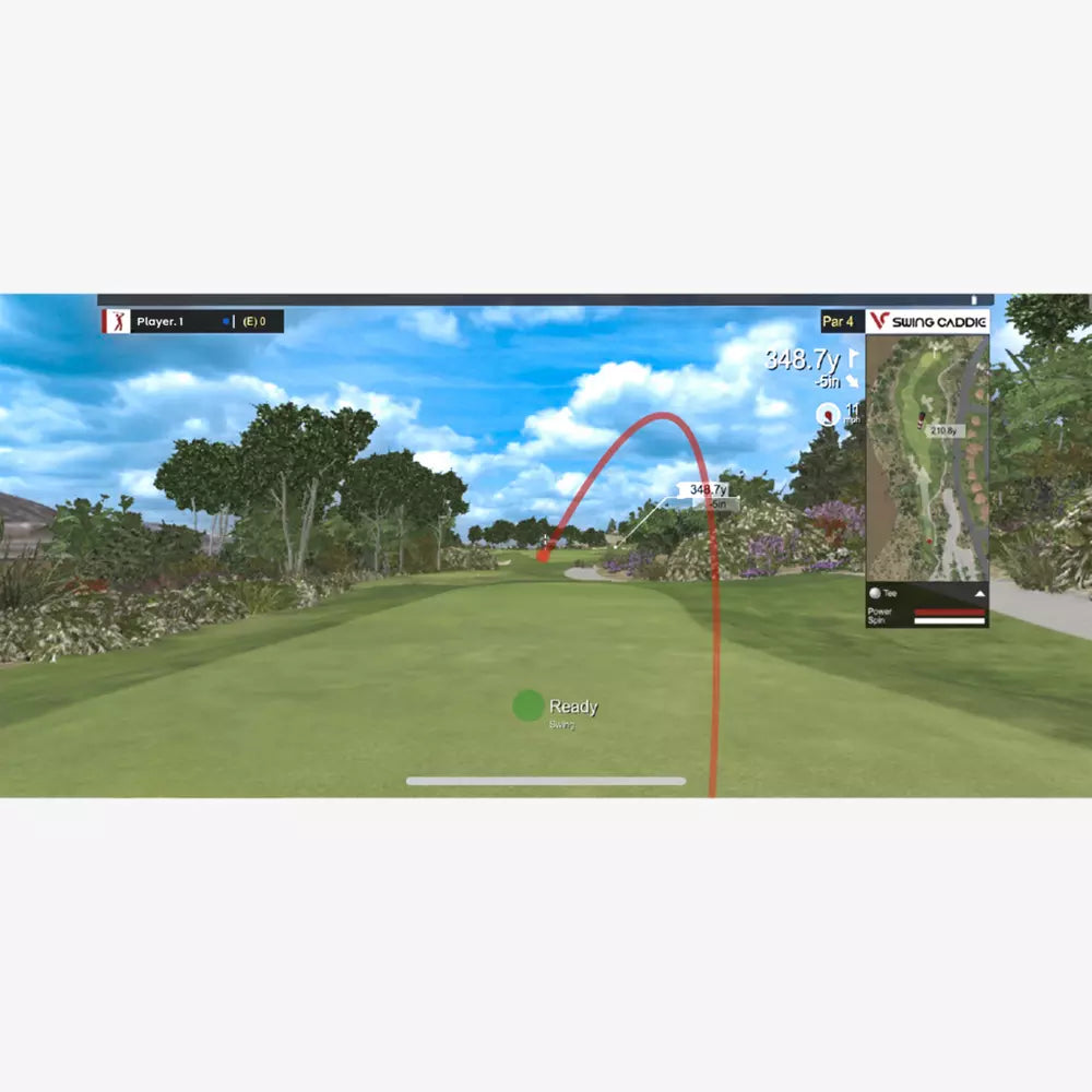 Swing Caddie SC4 PRO 3D Driving Range Simulator + Launch Monitor