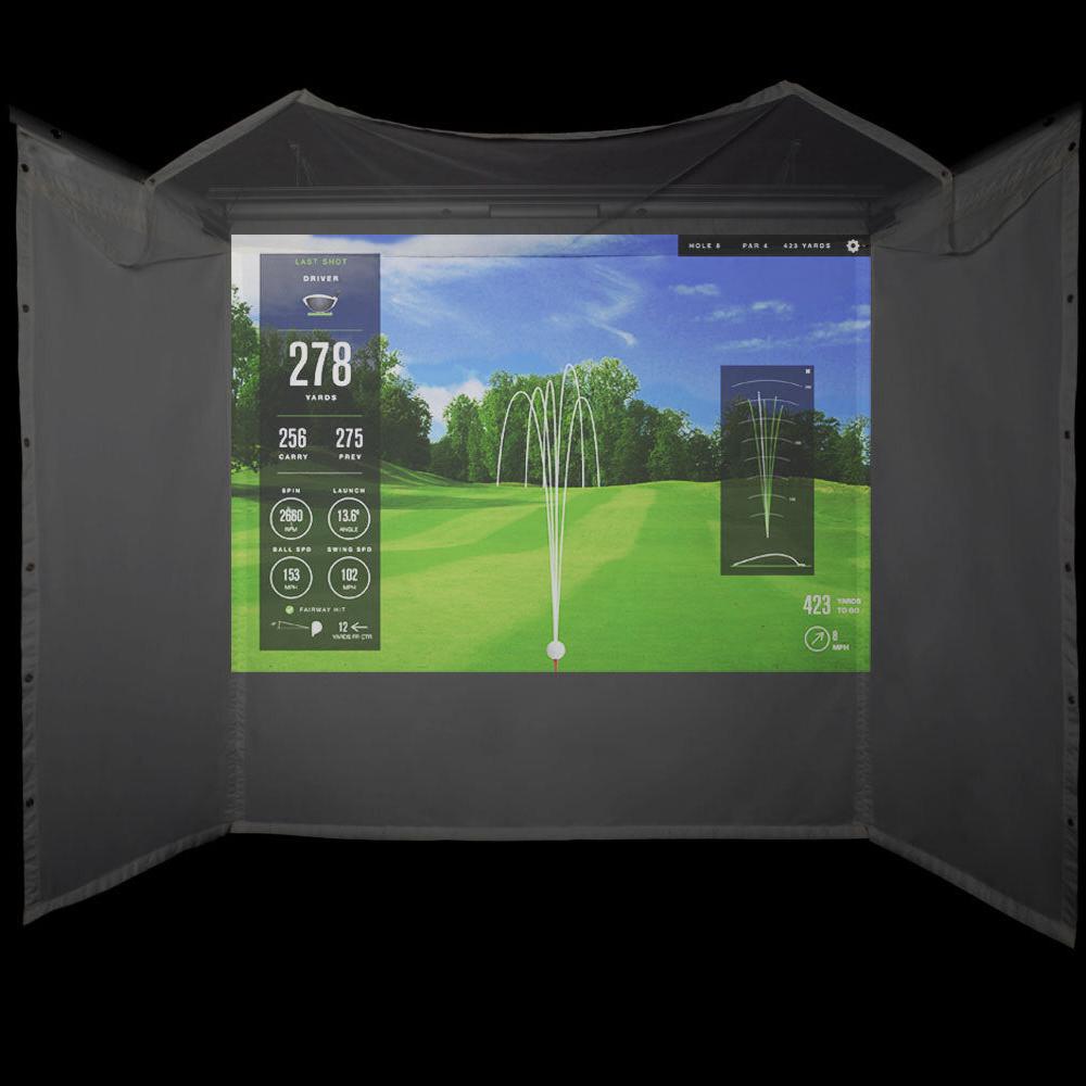 HomeCourse - HomeCourse ProScreen 180 Retractable Golf Simulator Screen - Indoor Golf Source