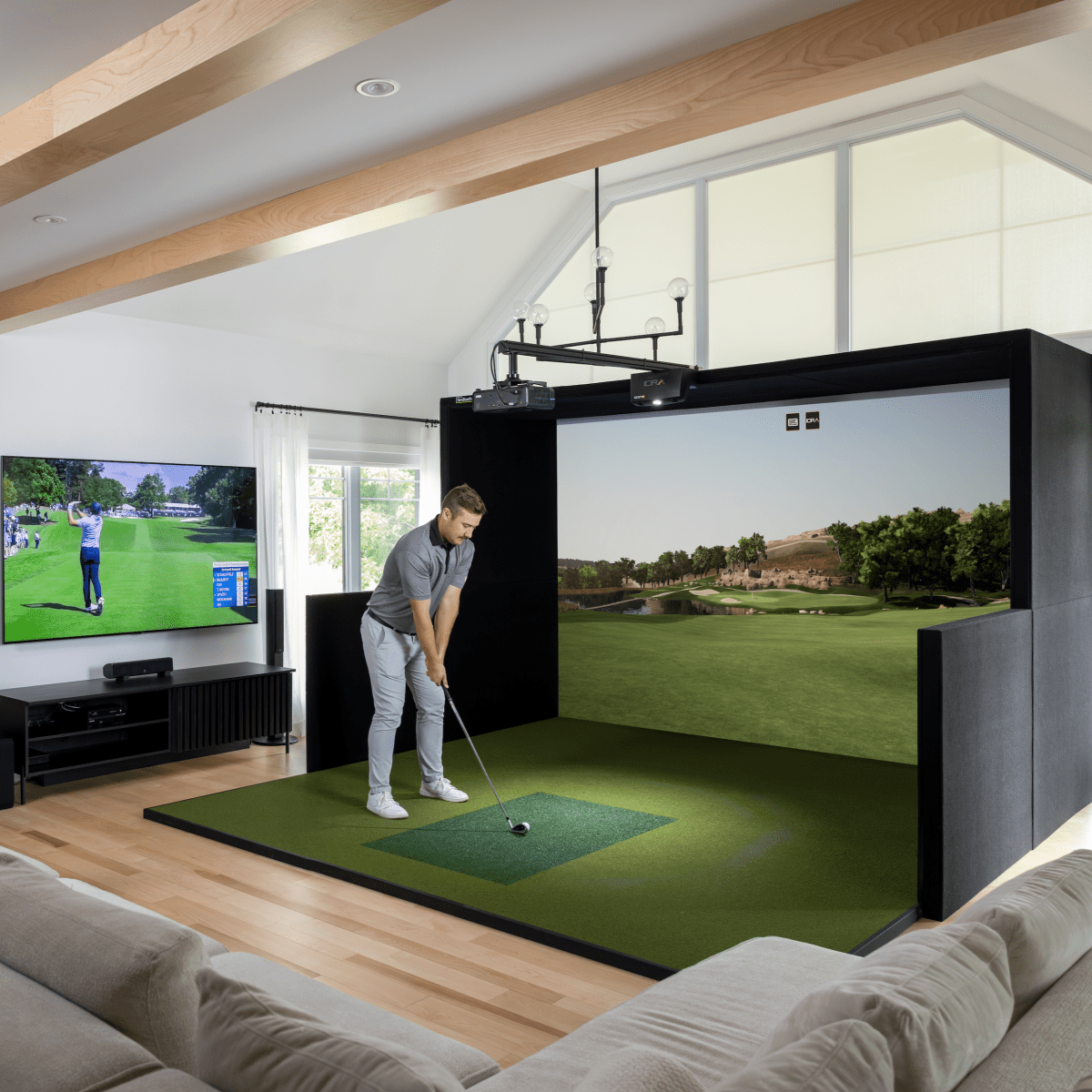 SimBooth - SimBooth 1 Kit & IDRA II Golf Simulator Package - Indoor Golf Source
