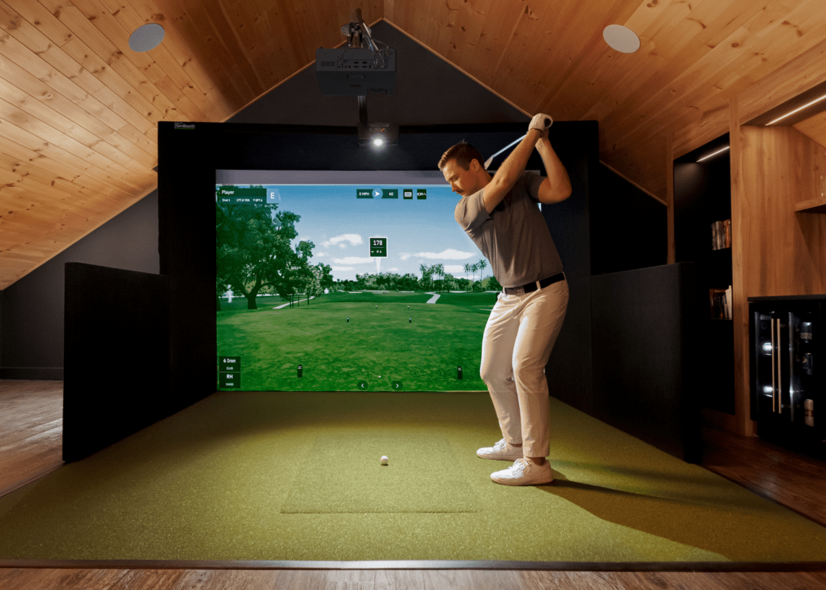 SimBooth - SimBooth 1 Kit & IDRA II Golf Simulator Package - Indoor Golf Source