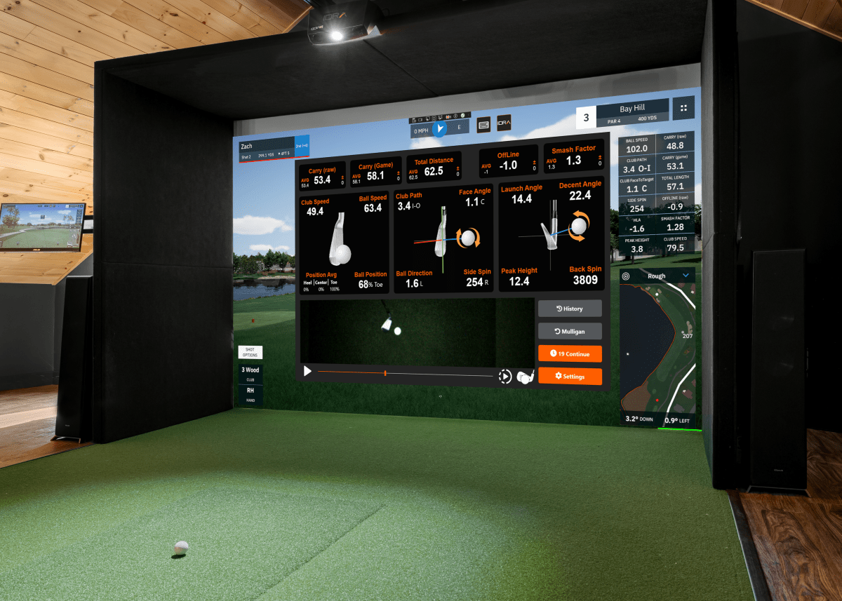 SimBooth - SimBooth 1 Kit & IDRA II Golf Simulator Package - Indoor Golf Source
