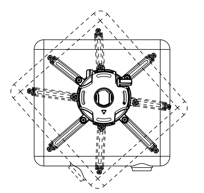 Drop-Mount Projector Ceiling Mounting Kit