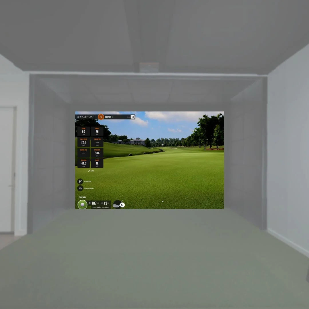 SIGPRO Premier Gray Golf Simulator Impact Screen
