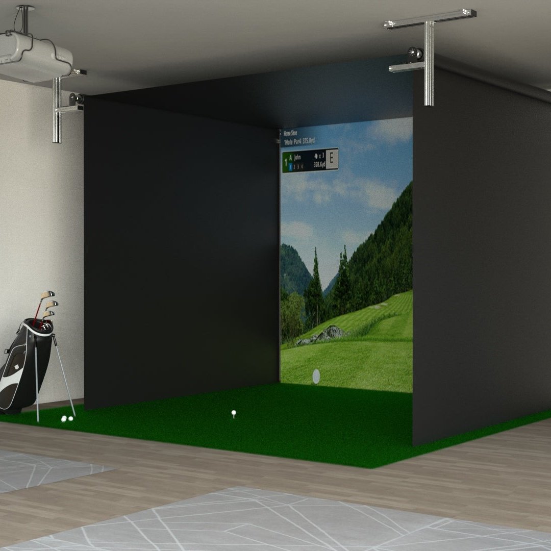 The SportScreen Vanish 11 Golf Simulator Enclosure