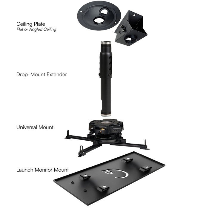Launch Monitor Ceiling Drop-Mount Kit