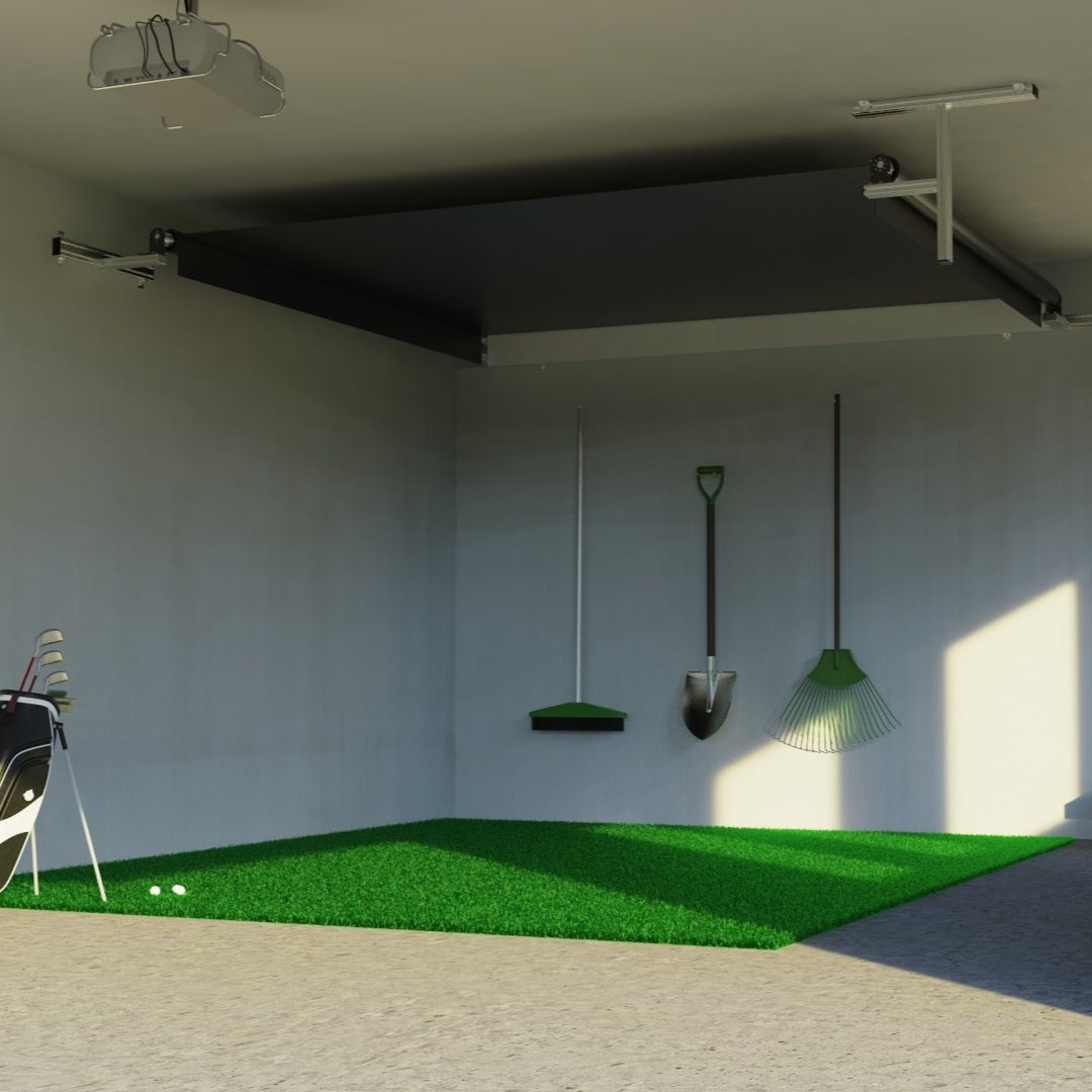 The SportScreen Vanish 16H Golf Simulator Enclosure