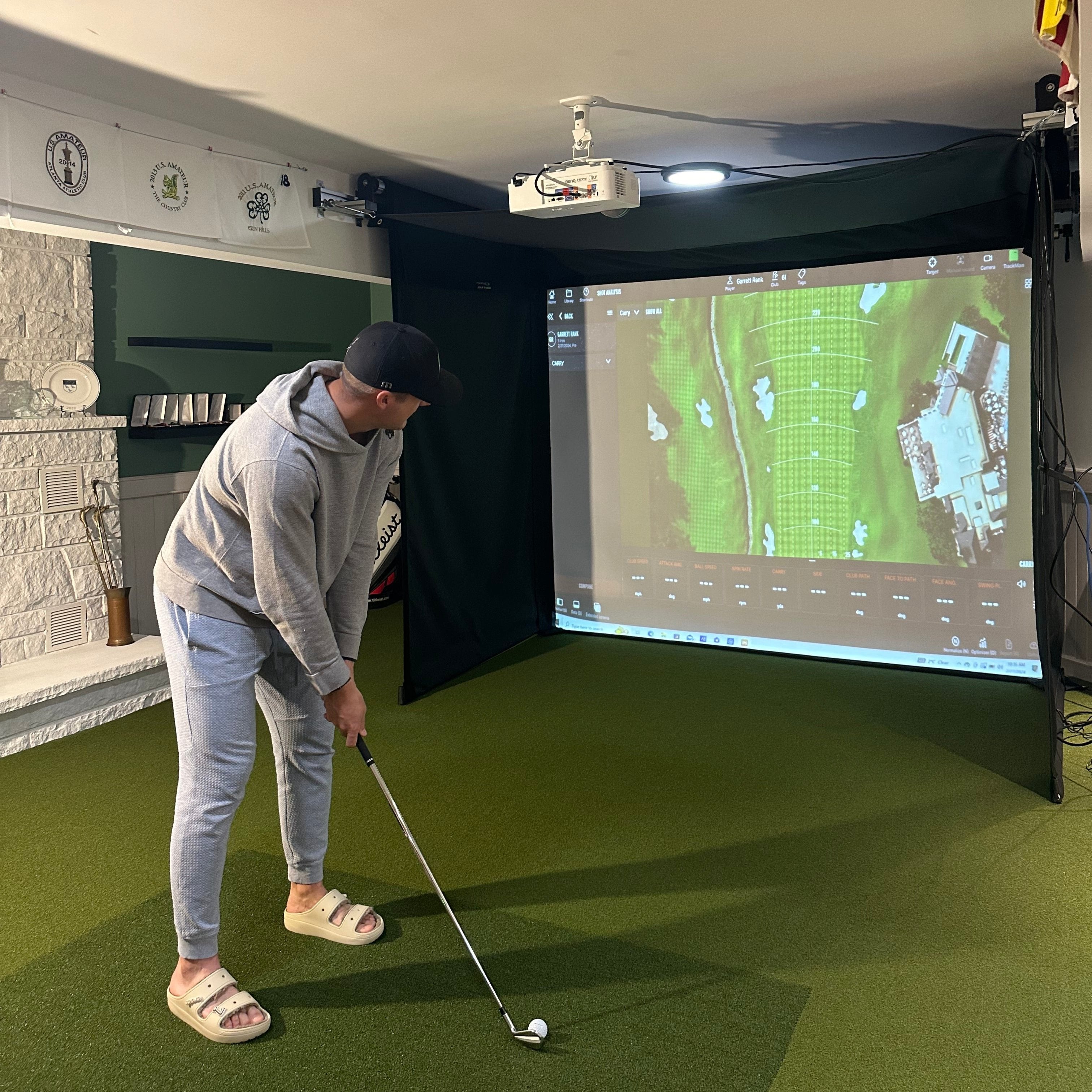 The SportScreen Vanish 16H Golf Simulator Enclosure