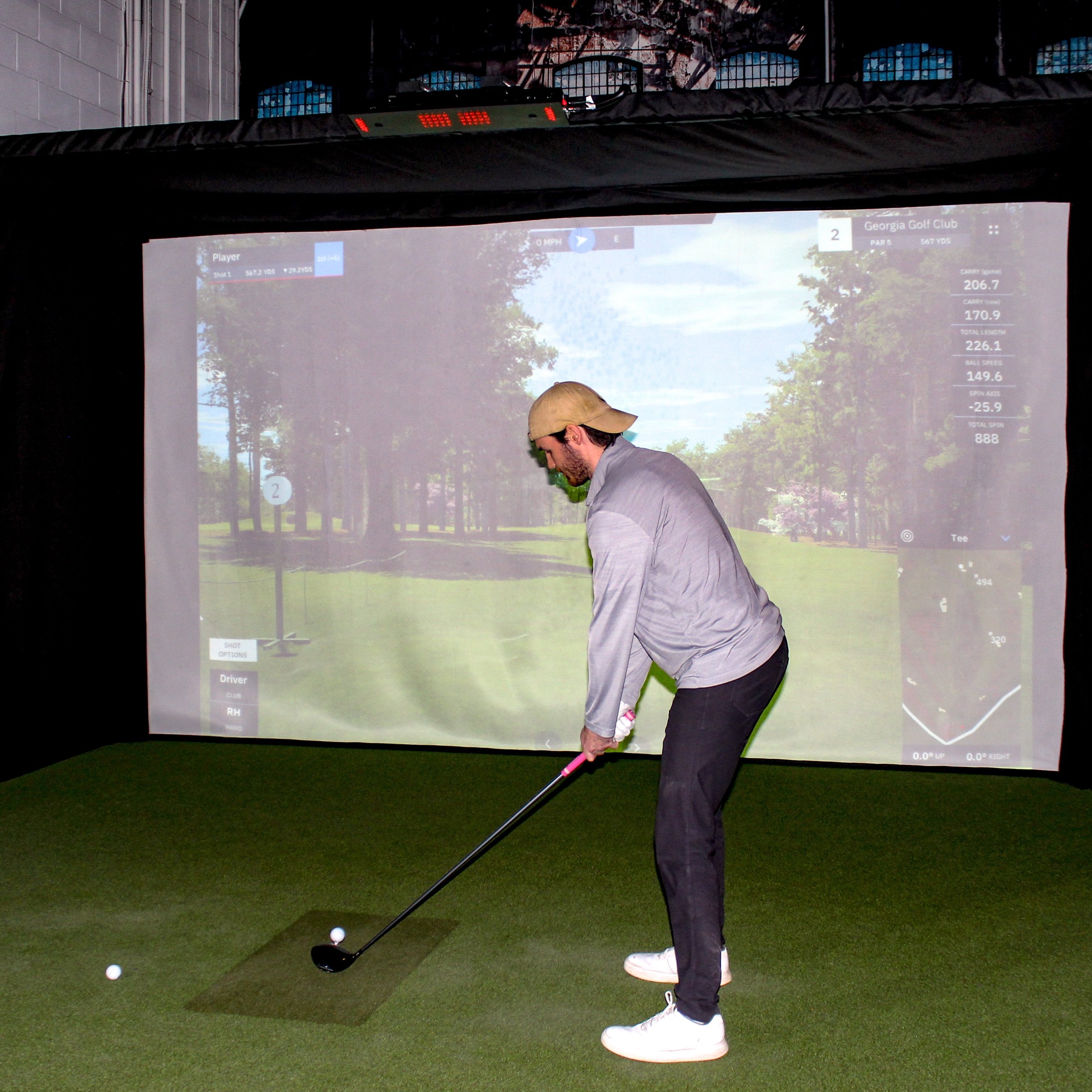 The SportScreen Parlour 16H Golf Simulator Enclosure