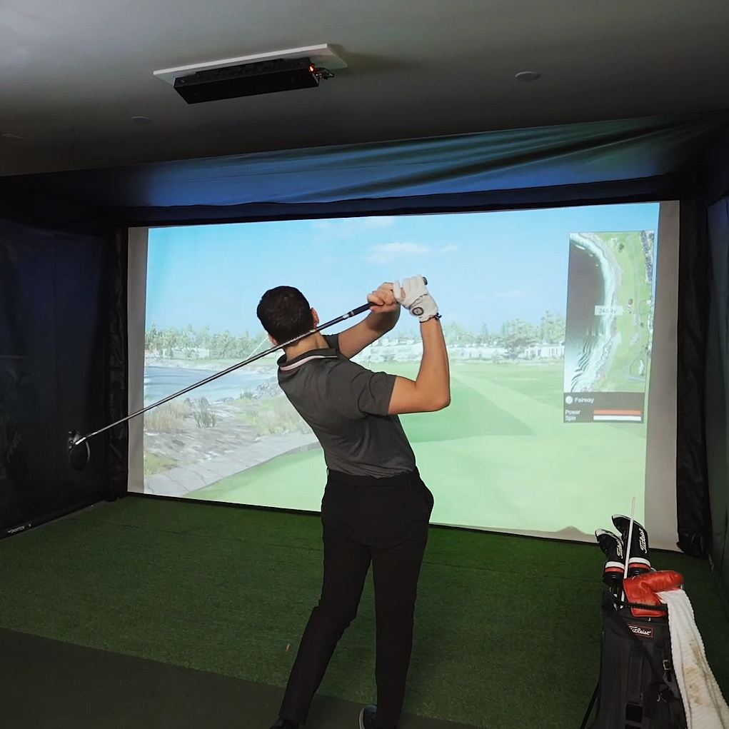 The SportScreen Vanish 16 Golf Simulator Enclosure