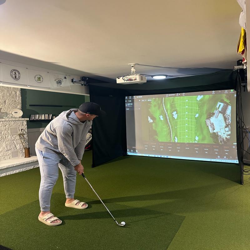 The SportScreen Vanish 13H Golf Simulator Enclosure