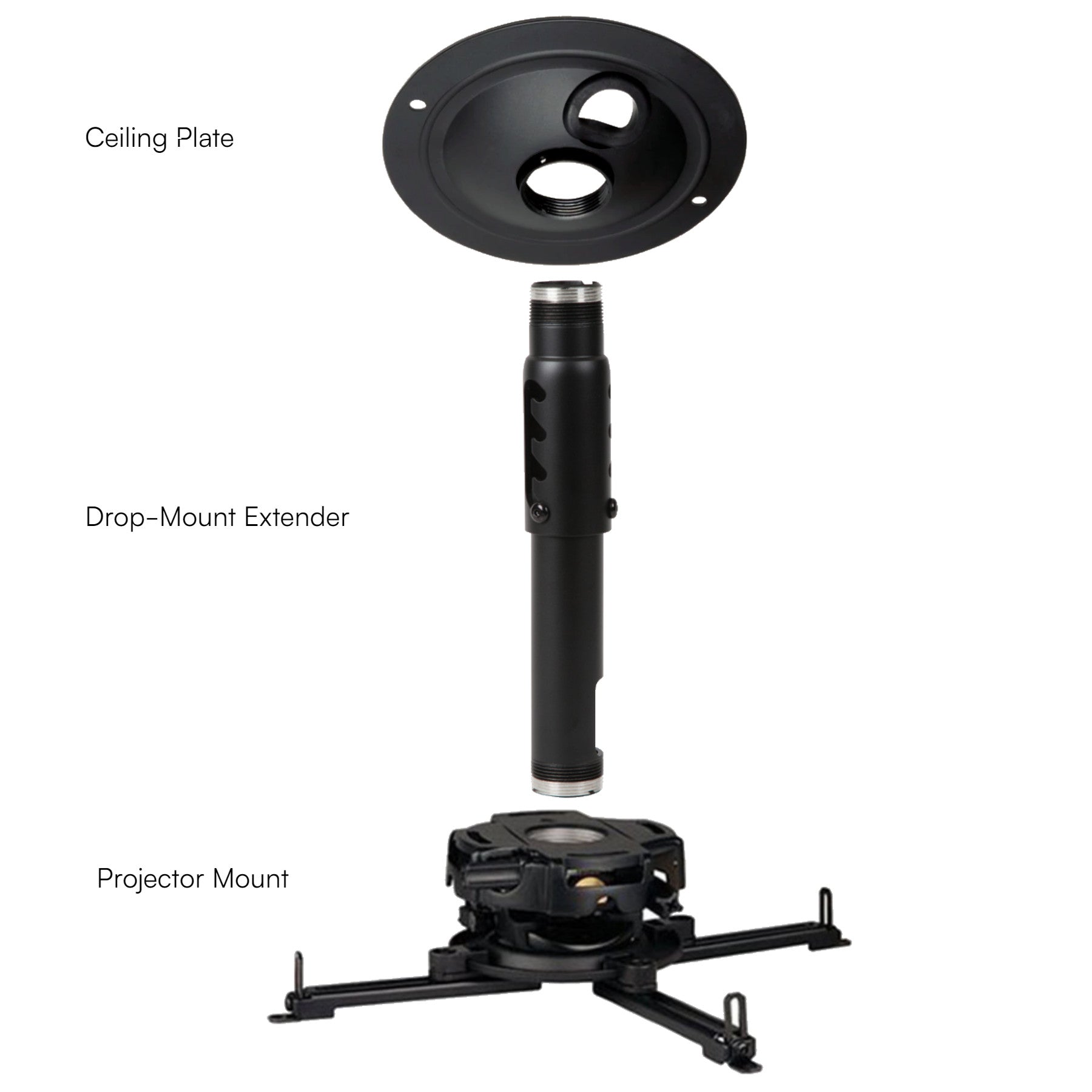 Drop-Mount Projector Ceiling Mounting Kit